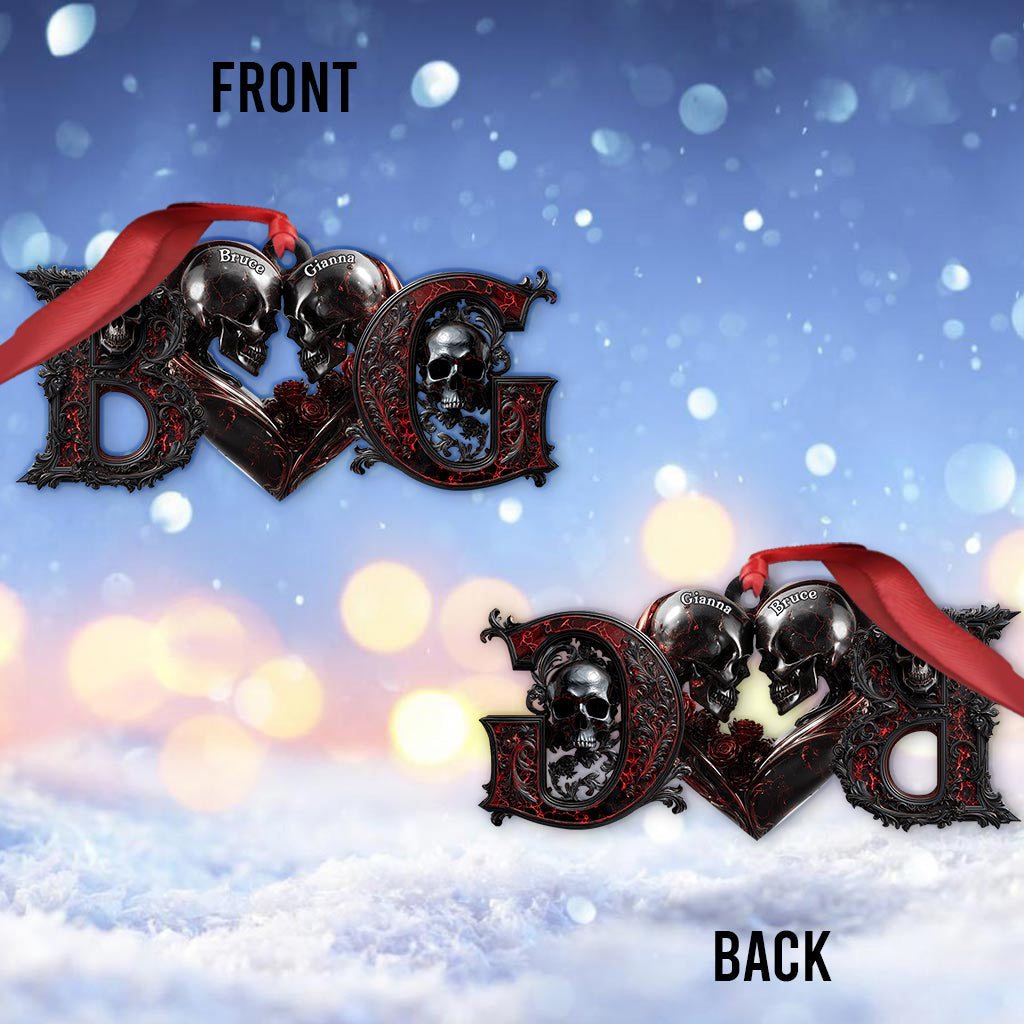 Bis dass der Tod uns scheidet – Personalisierter Totenkopf-Anhänger