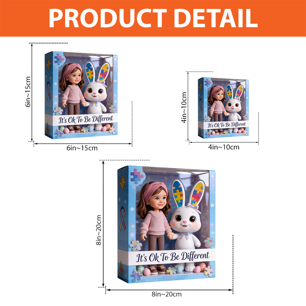 It's Ok To Be Different - Personalized Autism Awareness Custom Shaped Acrylic Plaque