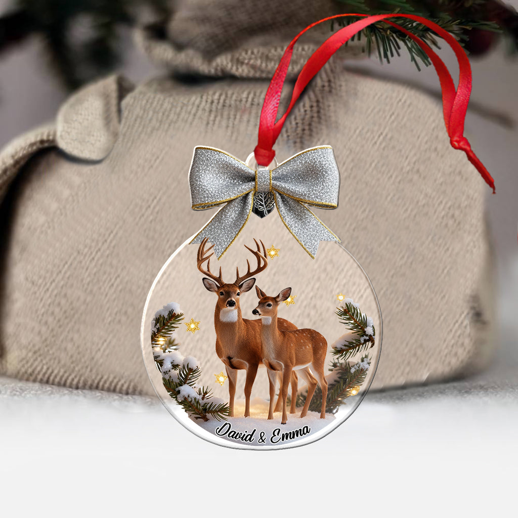 Geschenkidee für Paare: Hirsch und Reh – Personalisierter Paarschmuck