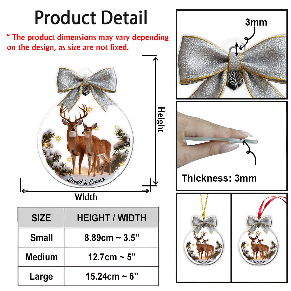 Geschenkidee für Paare: Hirsch und Reh – Personalisierter Paarschmuck