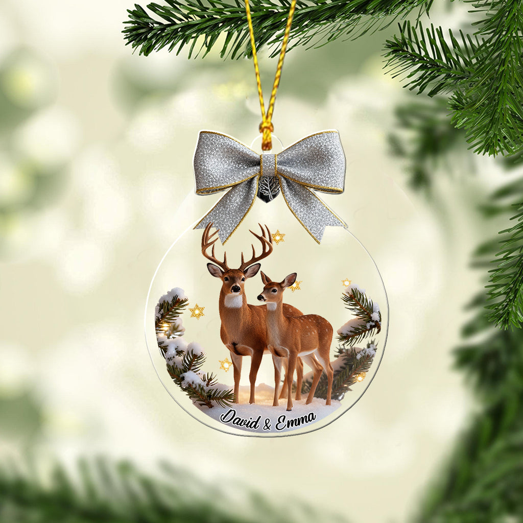 Geschenkidee für Paare: Hirsch und Reh – Personalisierter Paarschmuck