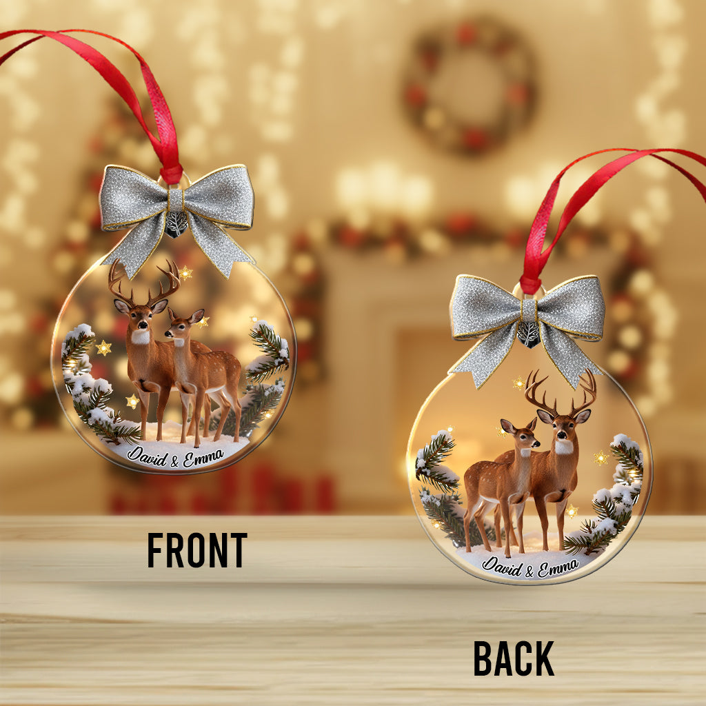 Geschenkidee für Paare: Hirsch und Reh – Personalisierter Paarschmuck
