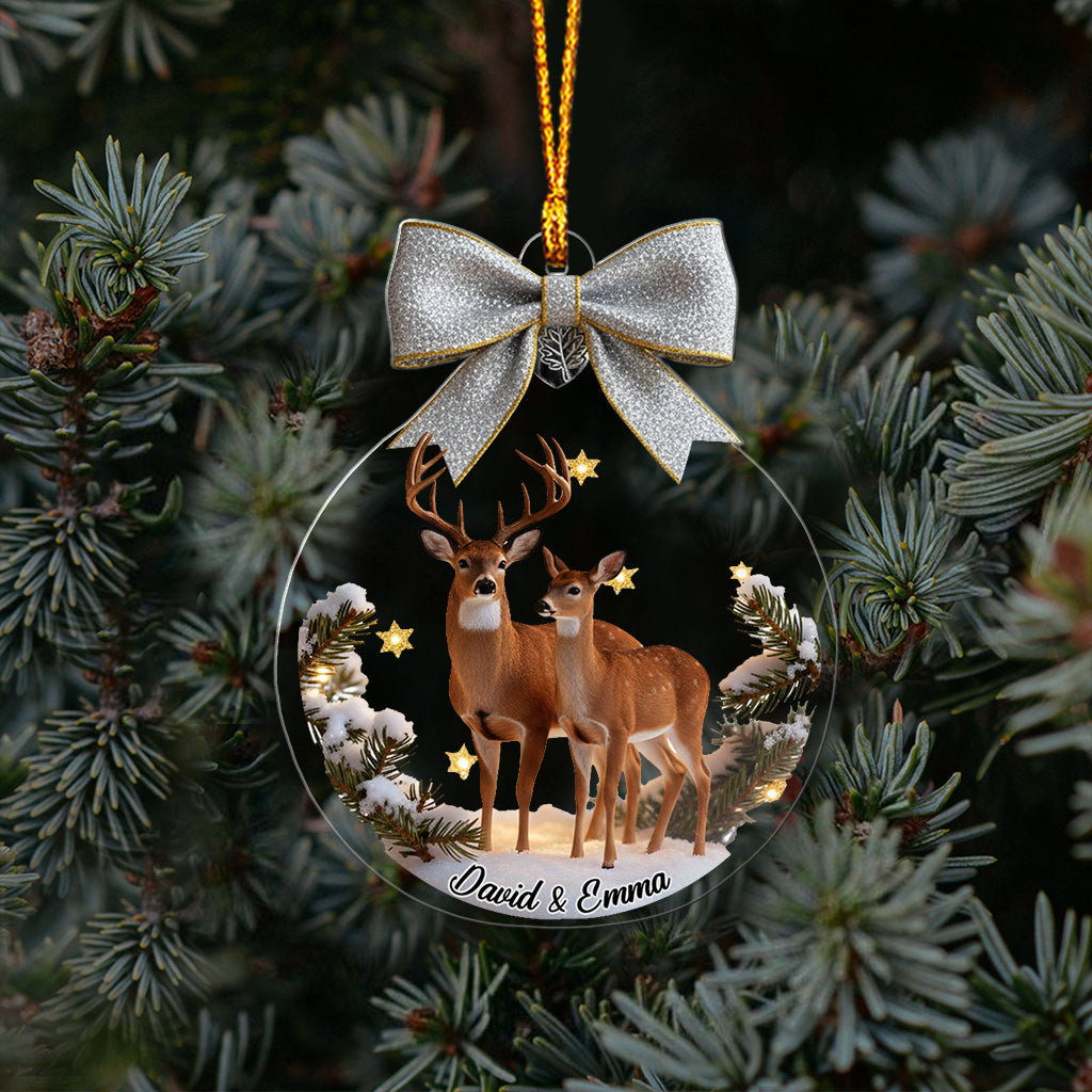 Geschenkidee für Paare: Hirsch und Reh – Personalisierter Paarschmuck