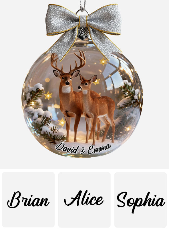 Geschenkidee für Paare: Hirsch und Reh – Personalisierter Paarschmuck