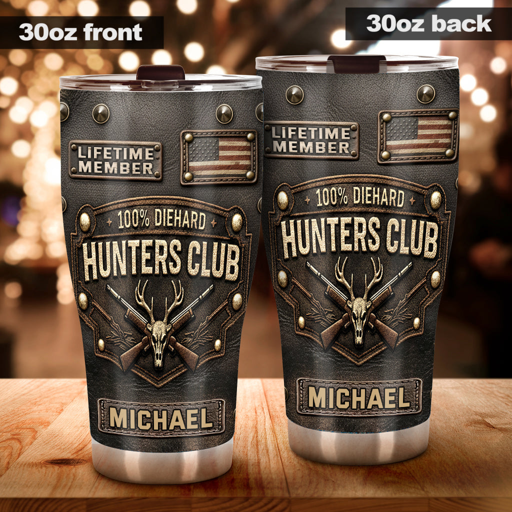 Die Hard Hunter Club - Personalized Hunting Tumbler