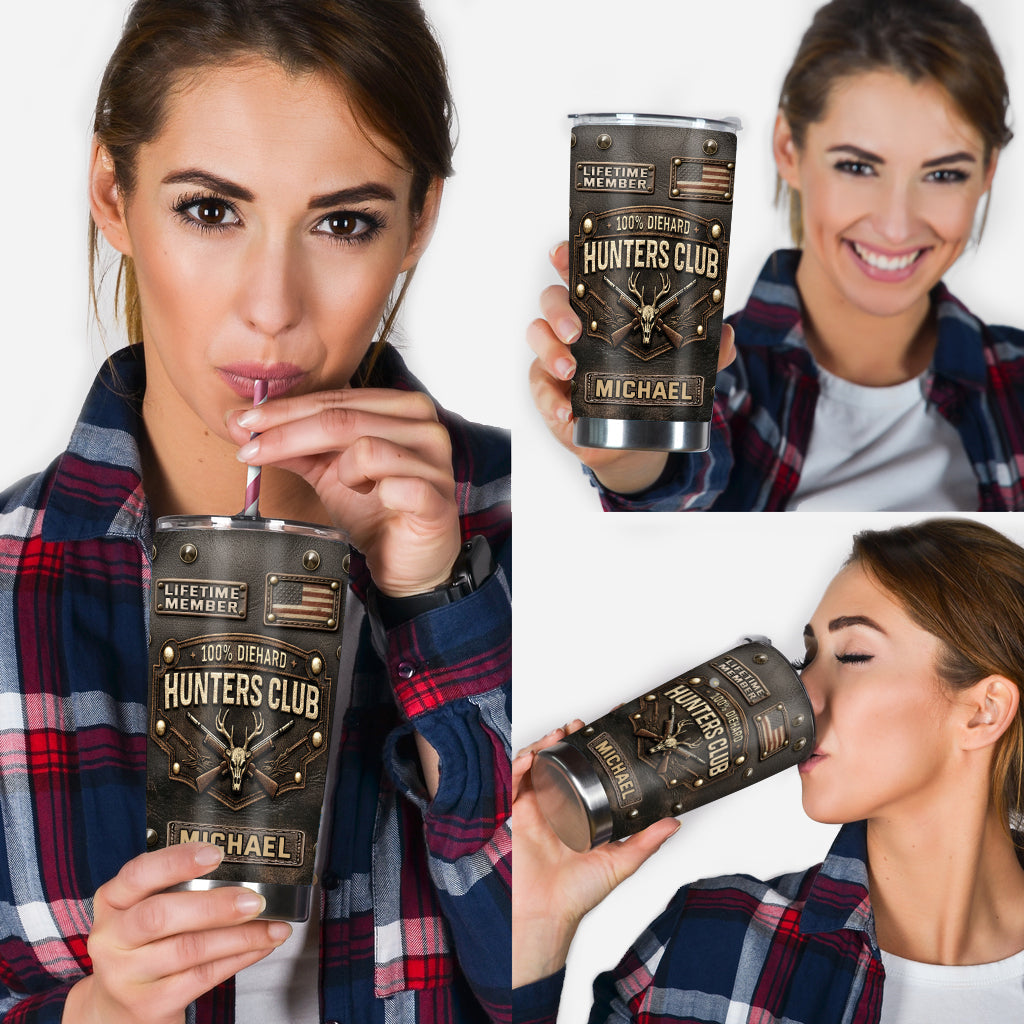Die Hard Hunter Club - Personalized Hunting Tumbler
