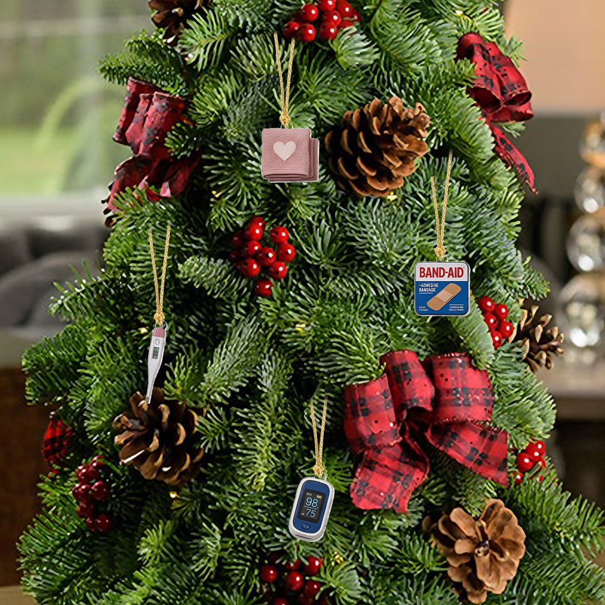 Nurse Life - Personalisierter Adventskalender für Krankenschwestern mit Ornamenten