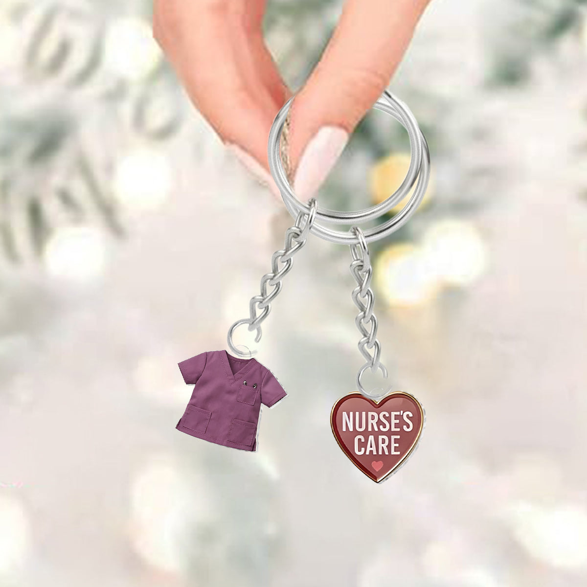 Nurse Life - Personalisierter Adventskalender für Krankenschwestern mit Ornamenten
