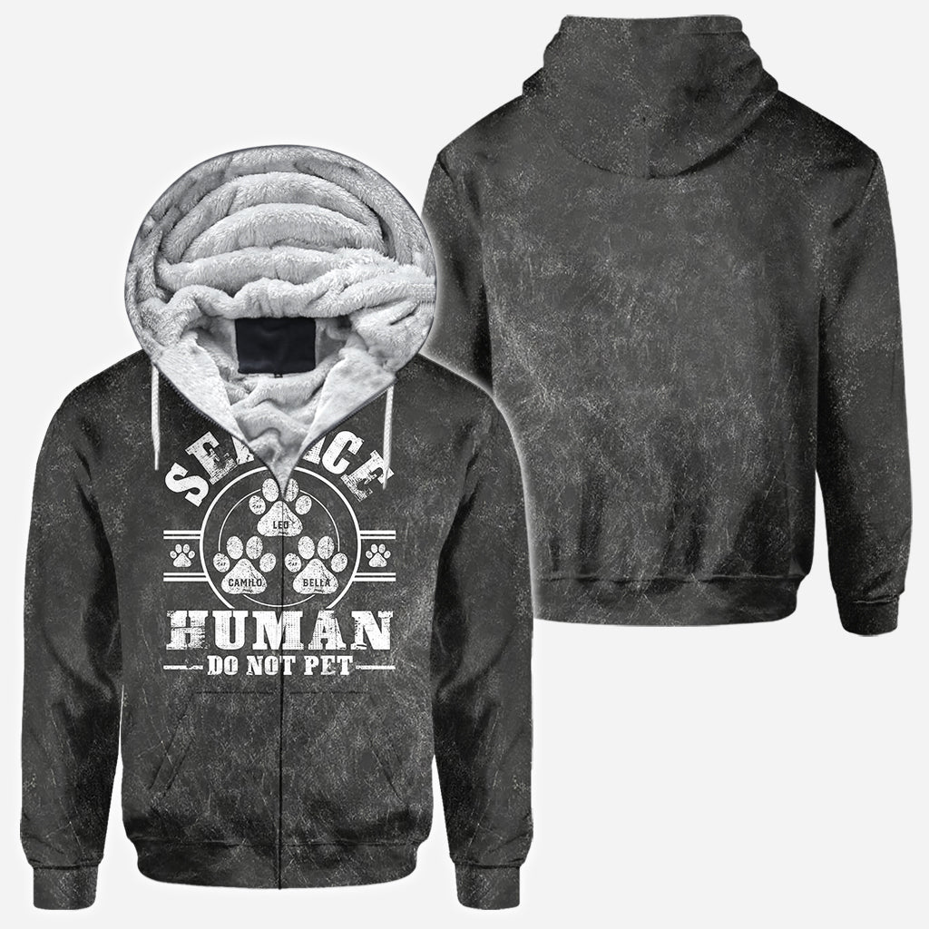 Servicepersonal – Bitte nicht streicheln – Personalisiertes T-Shirt mit Hundemotiv