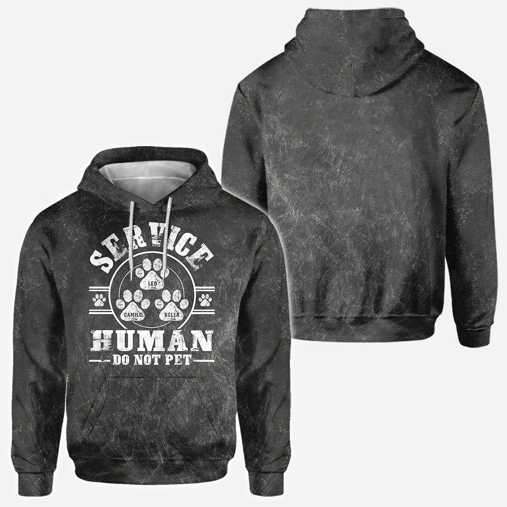 Servicepersonal – Bitte nicht streicheln – Personalisiertes T-Shirt mit Hundemotiv