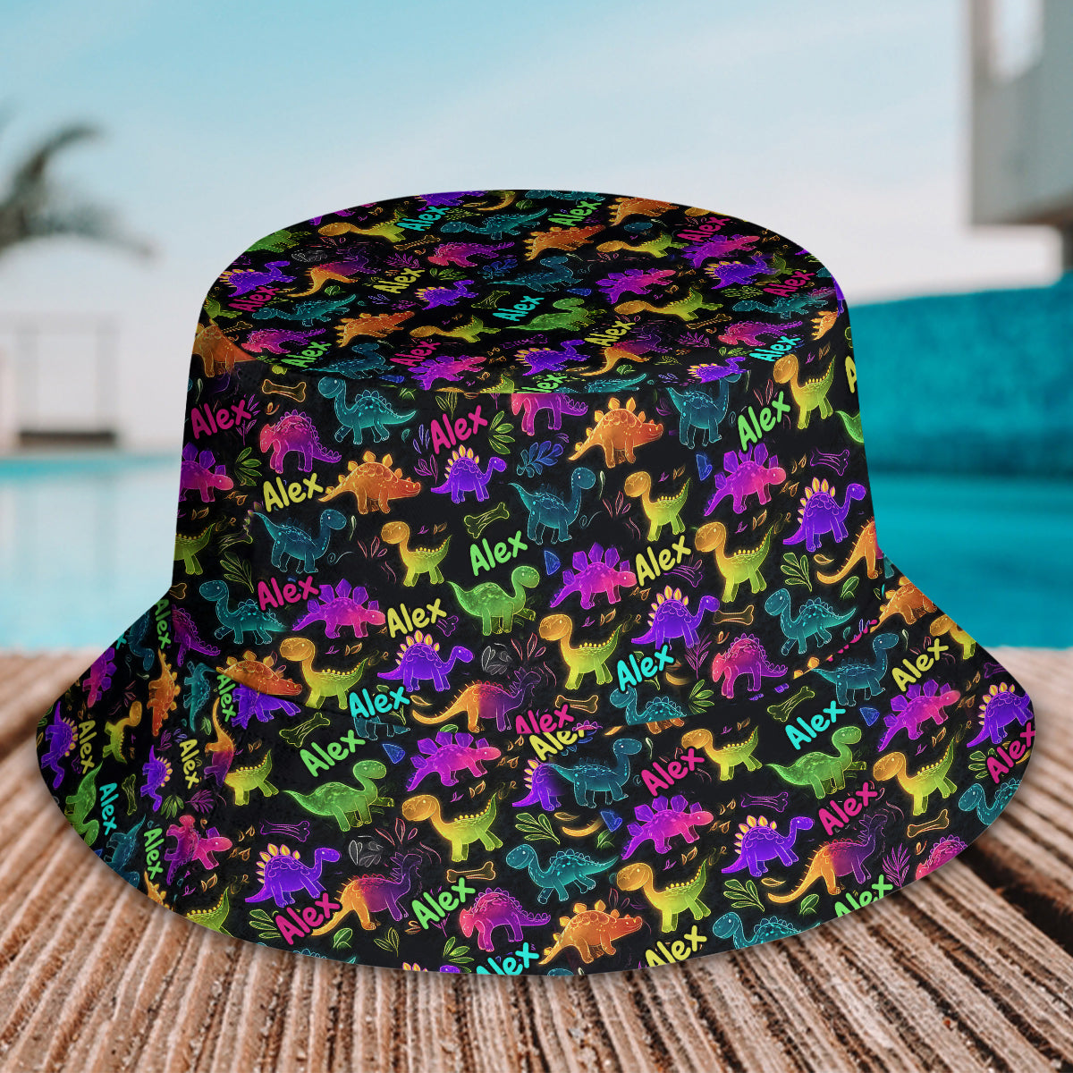 Beautiful Glowing Pattern - Personalized Kid Bucket Hat