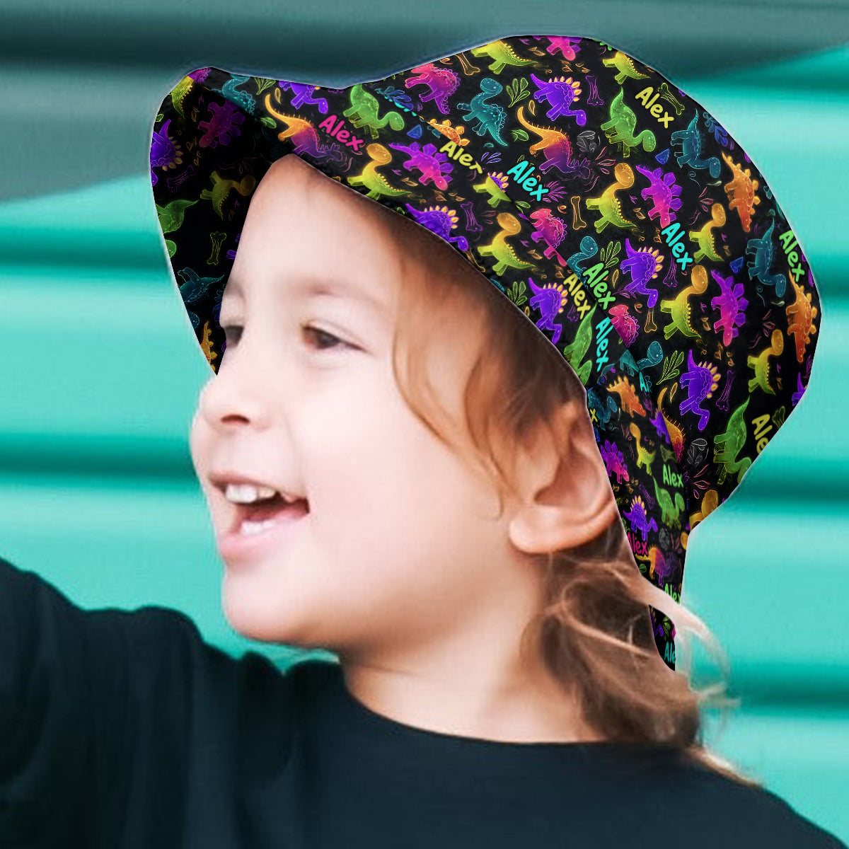 Beautiful Glowing Pattern - Personalized Kid Bucket Hat