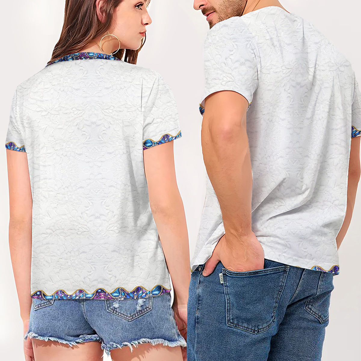 Stolze Hundemama – Personalisiertes T-Shirt mit V-Ausschnitt und Hundemotiv