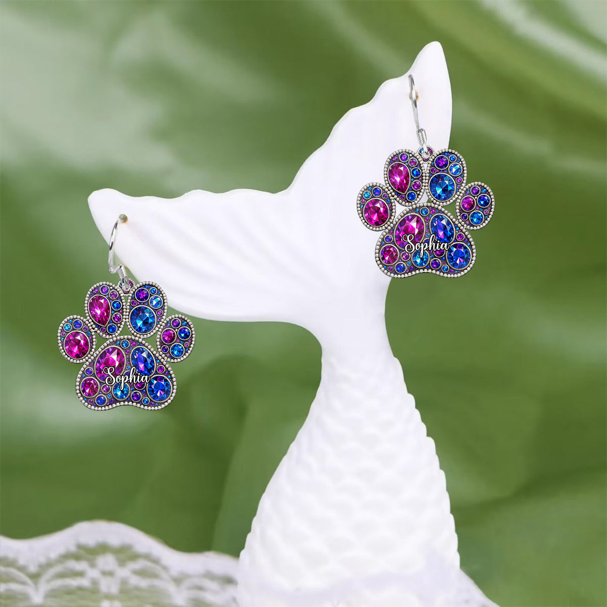 Stolze Hundemama – personalisierte Hundeohrringe