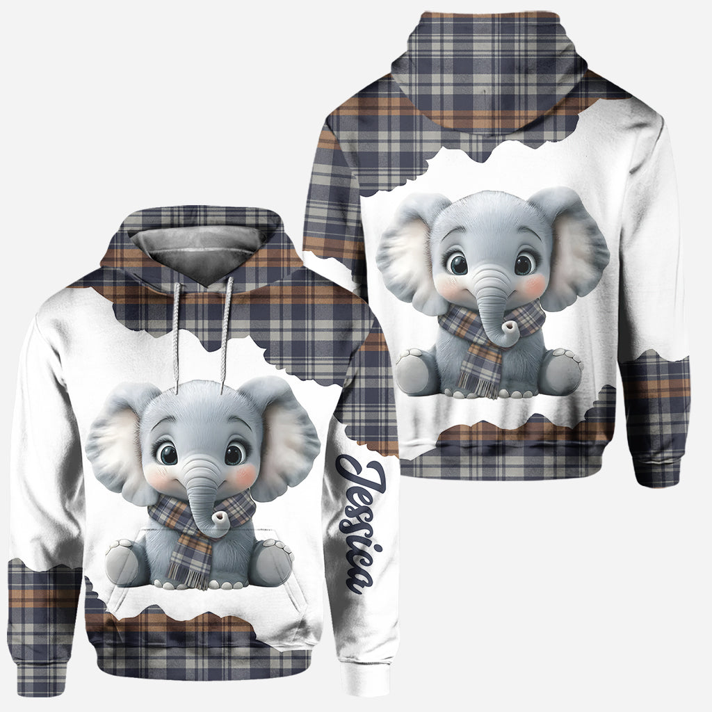 Adorable Elephant - Personalized Elephant Hoodie and Leggings