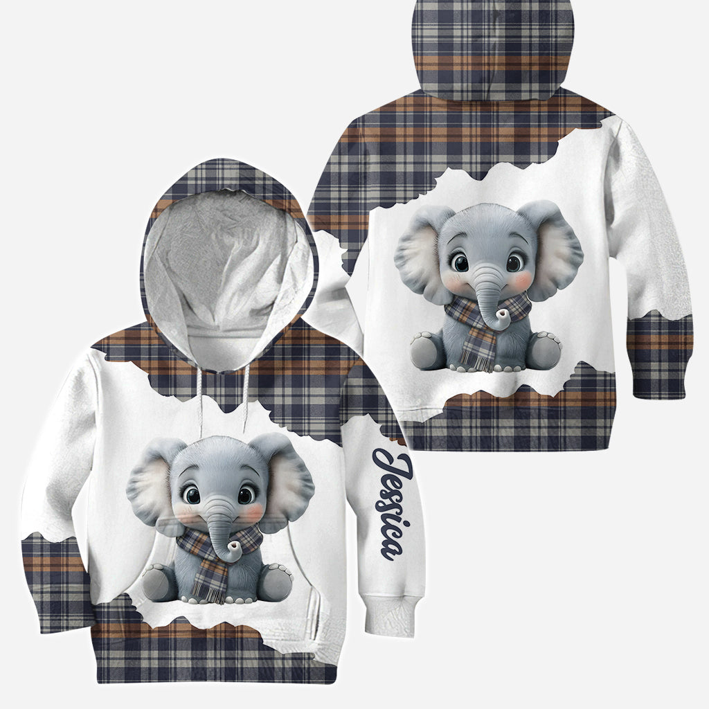 Adorable Elephant - Personalized Elephant Hoodie and Leggings