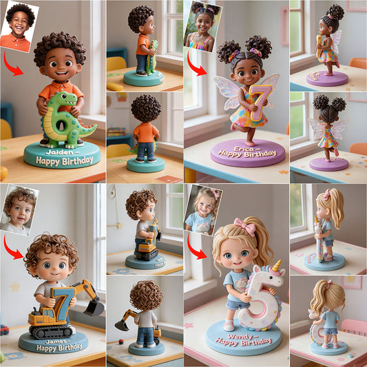 Jedes Foto Geburtstagsgeschenk für Kinder - Personalisierte Premium 3D-Figur