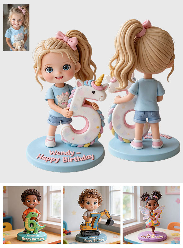 Jedes Foto Geburtstagsgeschenk für Kinder - Personalisierte Premium 3D-Figur