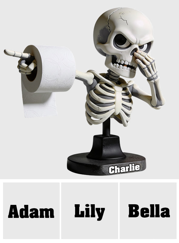 Funny Bathroom Decor - Personalized Skull Custom Shaped Acrylic Plaque