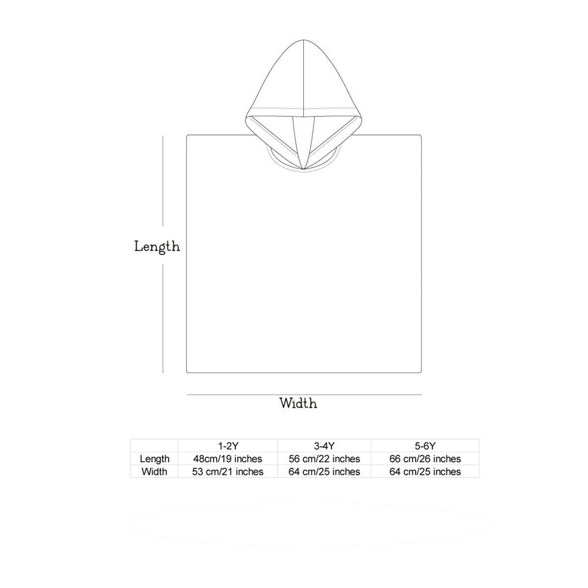 Mermaid At Heart - Personalized Kid Hooded Towel Poncho