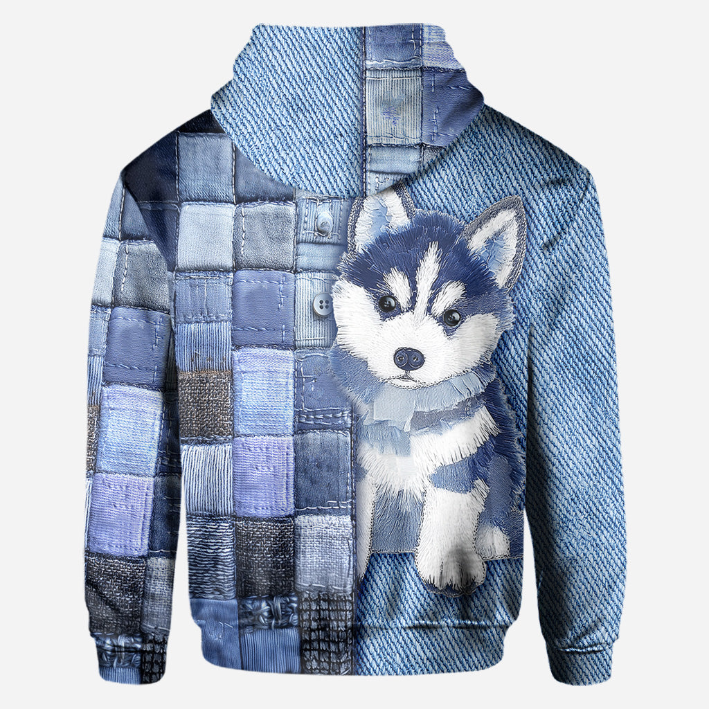 Liebe zum Siberian Husky - Personalisiertes T-Shirt mit Hundemotiv