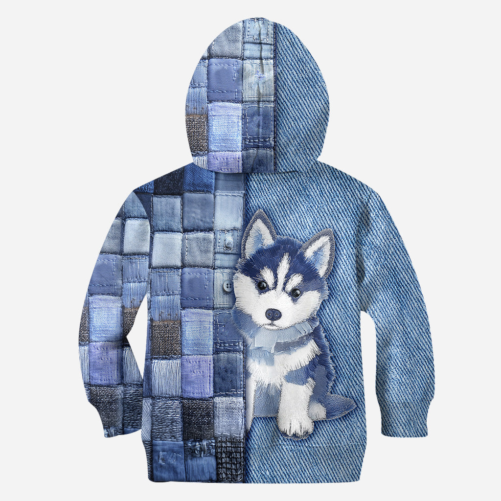 Liebe zum Siberian Husky - Personalisiertes T-Shirt mit Hundemotiv