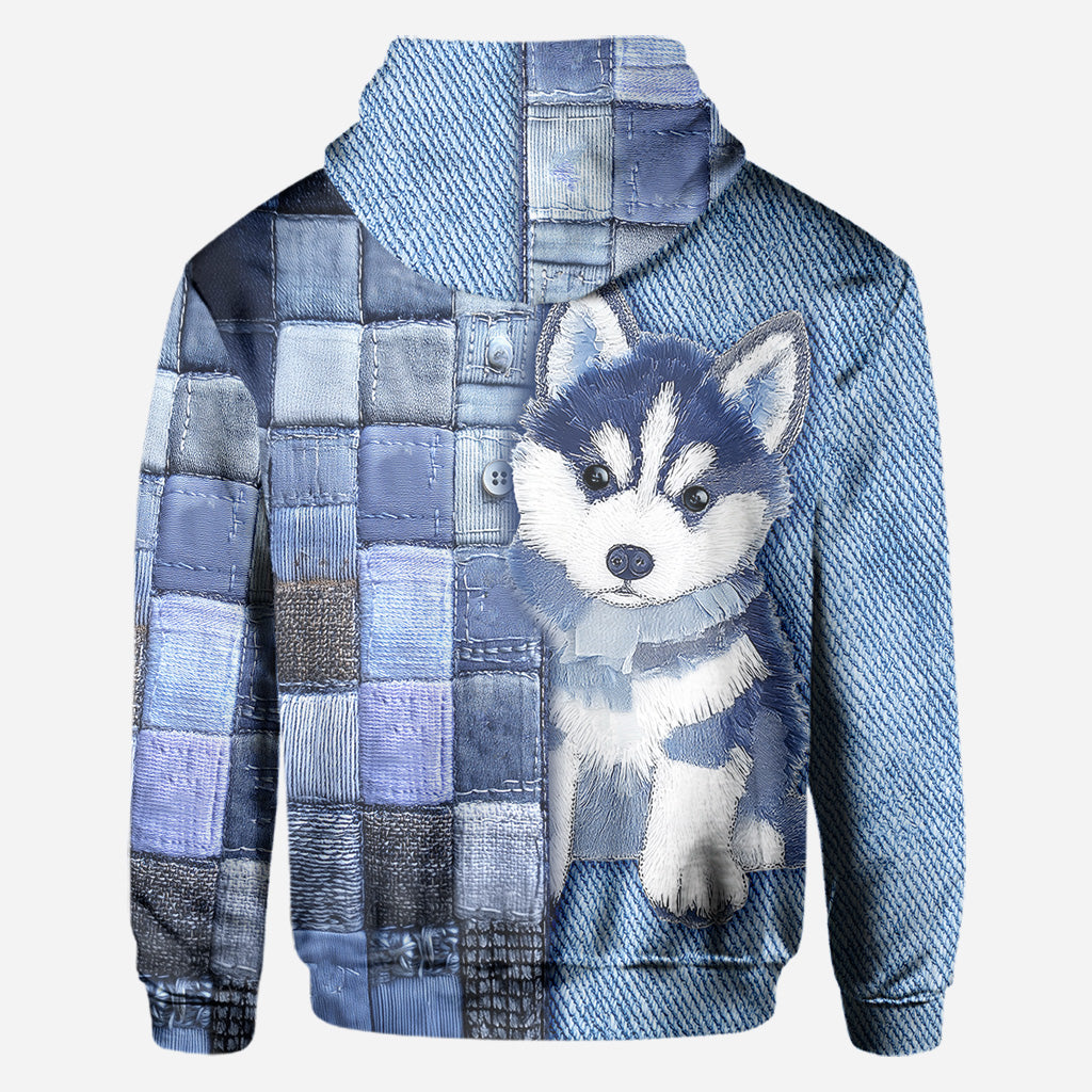 Liebe zum Siberian Husky - Personalisiertes T-Shirt mit Hundemotiv