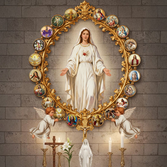 Göttliche Gnade und Gelassenheit – Christliches Metallschild