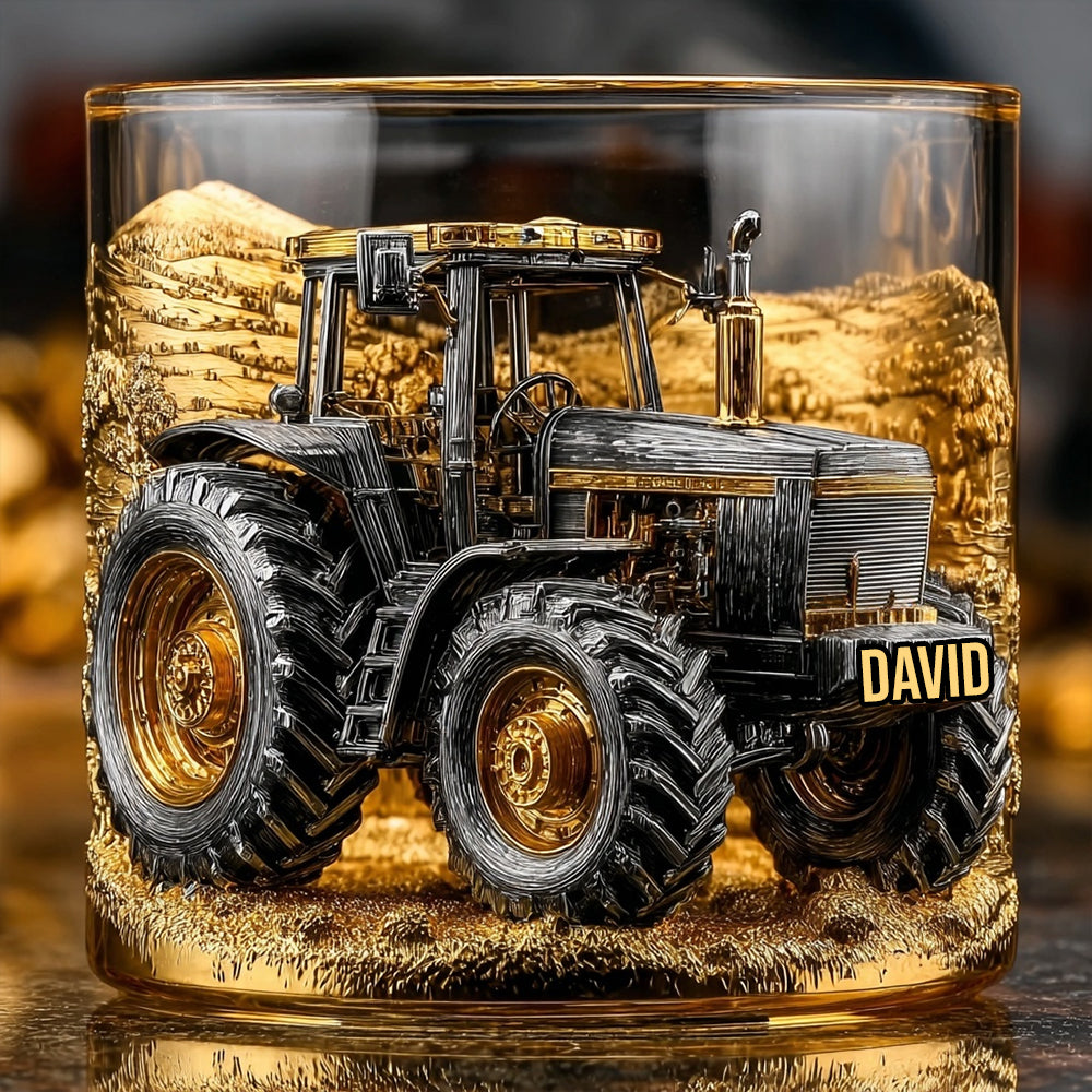 Strong Farmer – Personalisiertes Traktor-Whiskyglas