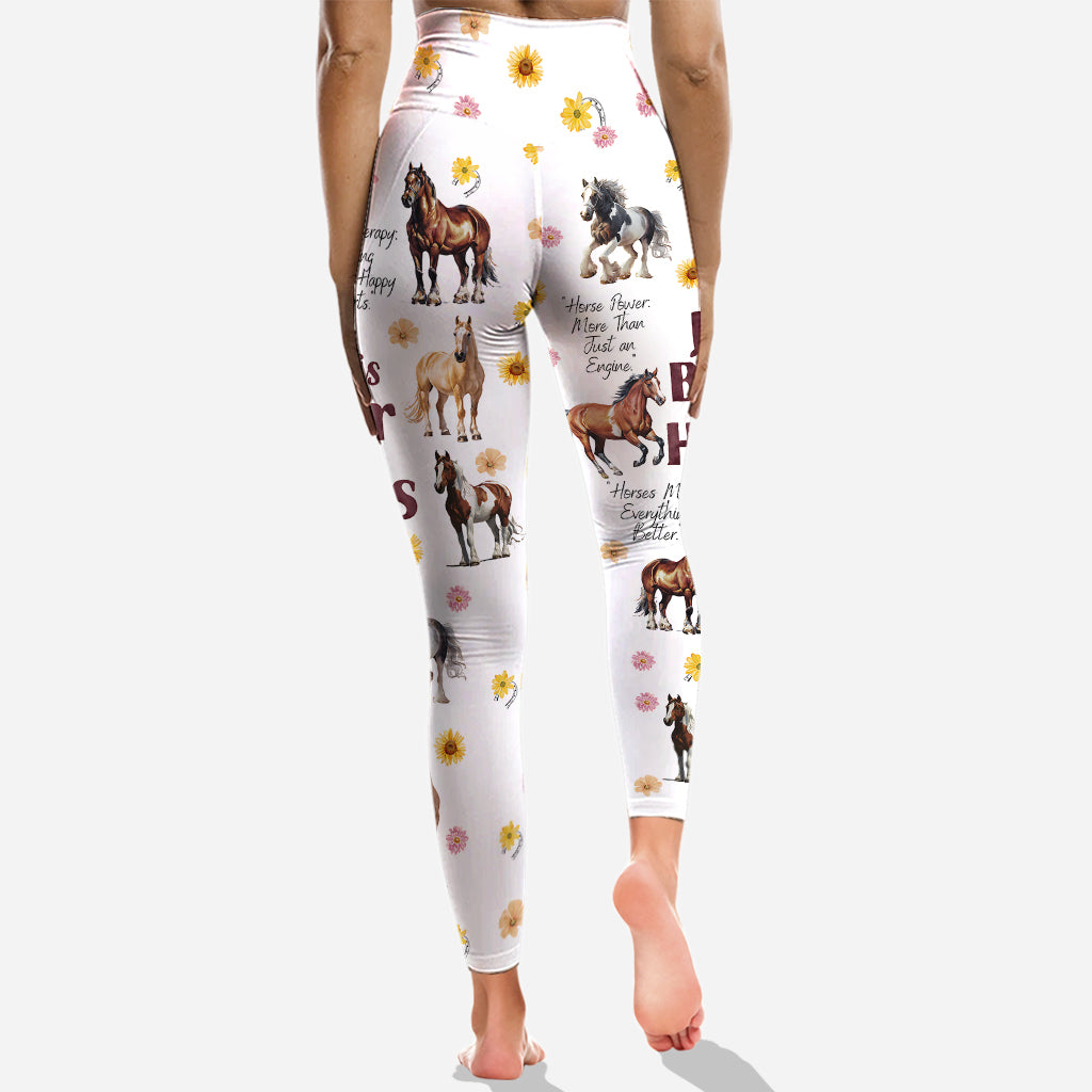 Life Is Better With Horses - Personalized Horse Hoodie and Leggings