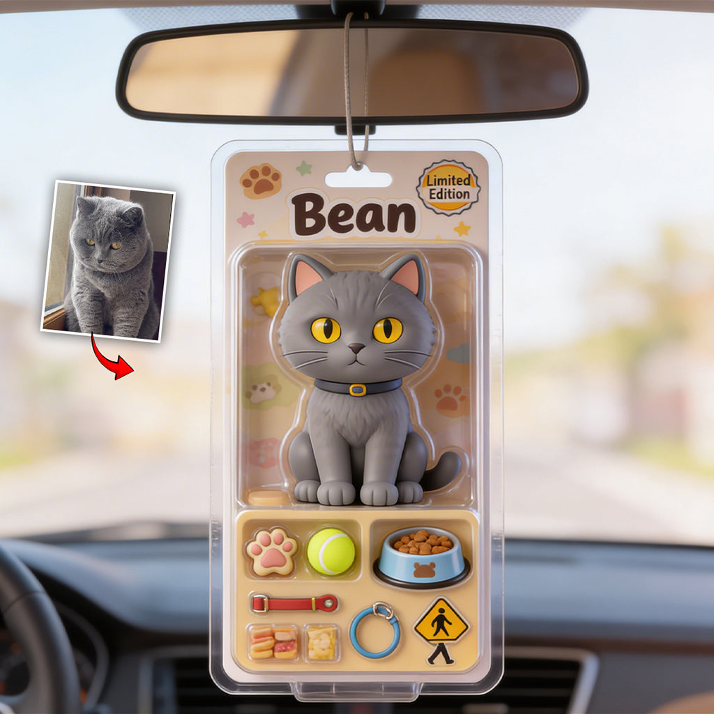 Custom Pet Photo - Personalized Dog Car Ornament