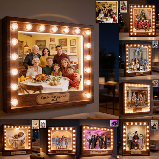 Benutzerdefiniert aus jedem Foto - Personalisierte Familien-LED-Licht-Acrylschild