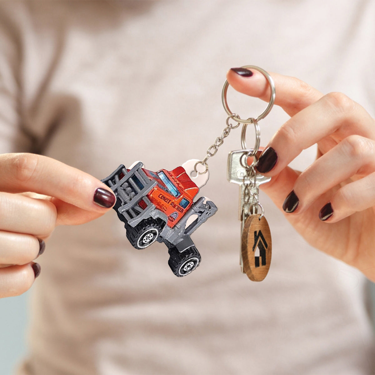 Weihnachtsfahrzeug - Personalisierter Adventskalender für Kinder zum Zusammenfalten mit Ornamenten