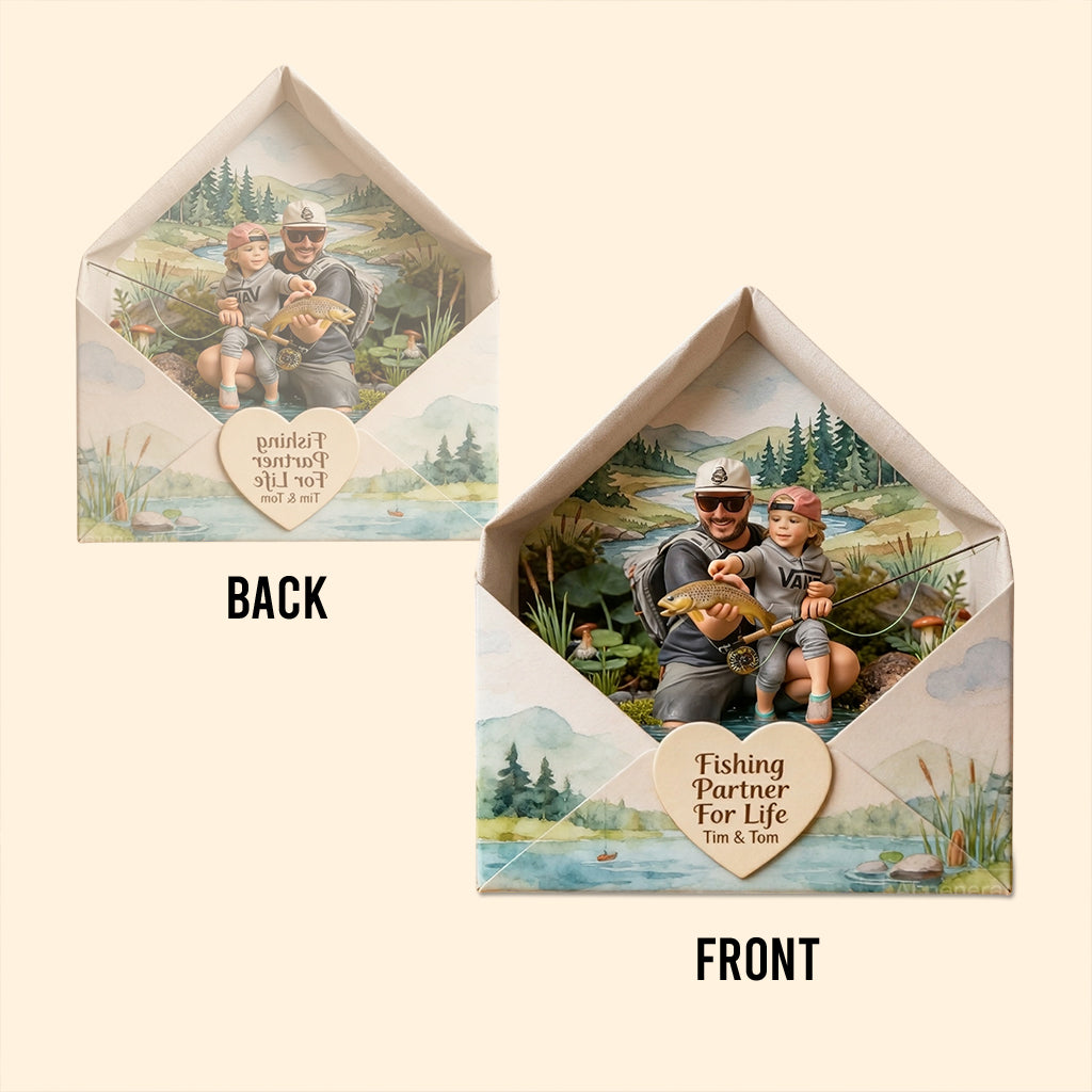 Ein Brief von mir an dich - Personalisierte Familien-Acrylplakette