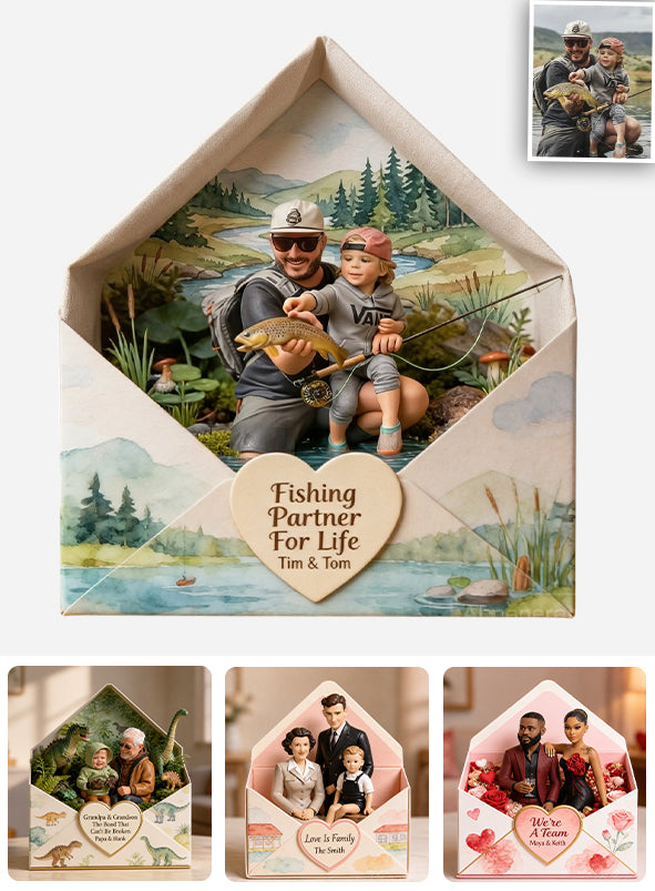 Ein Brief von mir an dich - Personalisierte Familien-Acrylplakette
