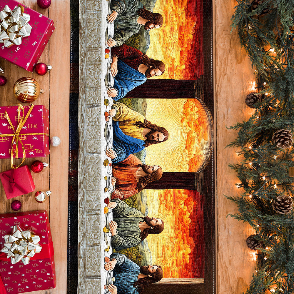 Das letzte Abendmahl – Christlicher Tischläufer