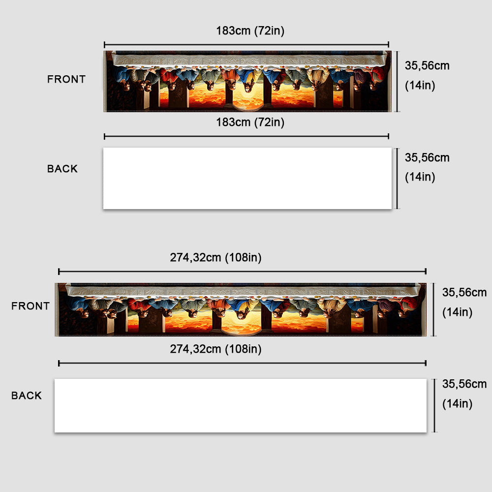 Das letzte Abendmahl – Christlicher Tischläufer