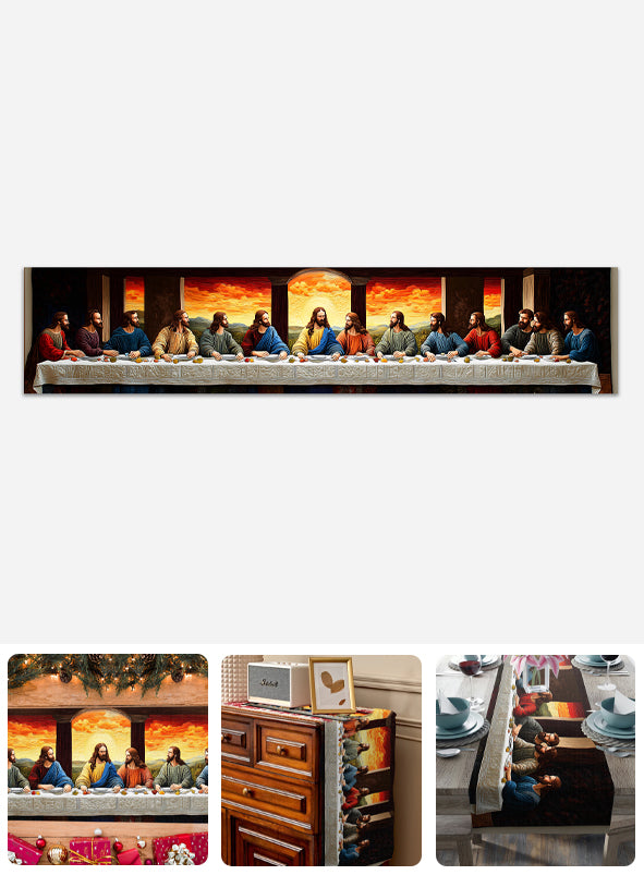 Das letzte Abendmahl – Christlicher Tischläufer