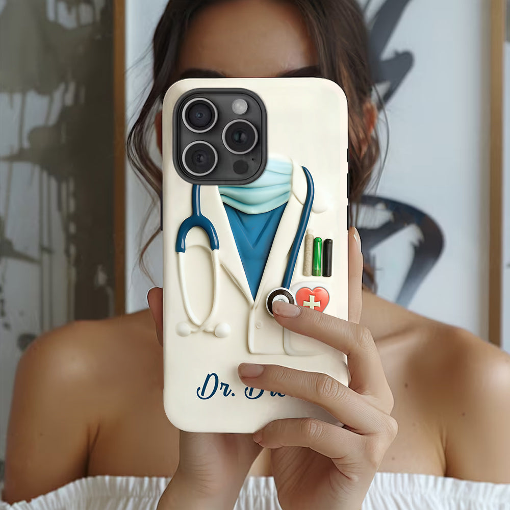 Medical Appreciation Design With Stethoscope - Personalized Full Print Phone Case