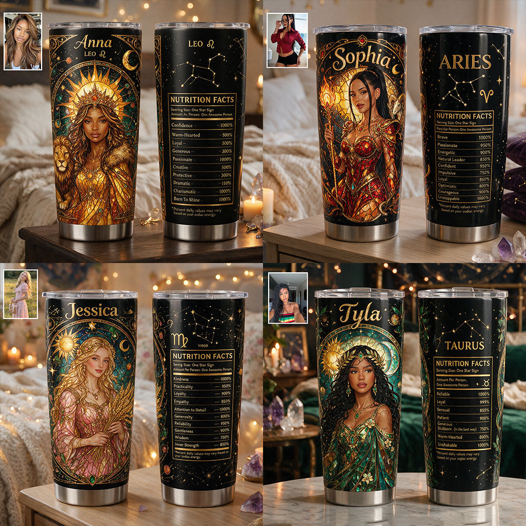 Zodiac Nutrition Facts - Personalized Horoscope Tumbler