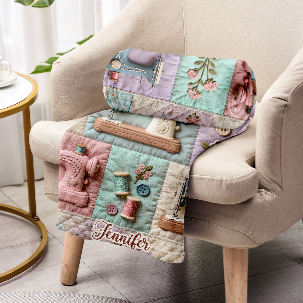 Love Sewing - Personalized Sewing Blanket