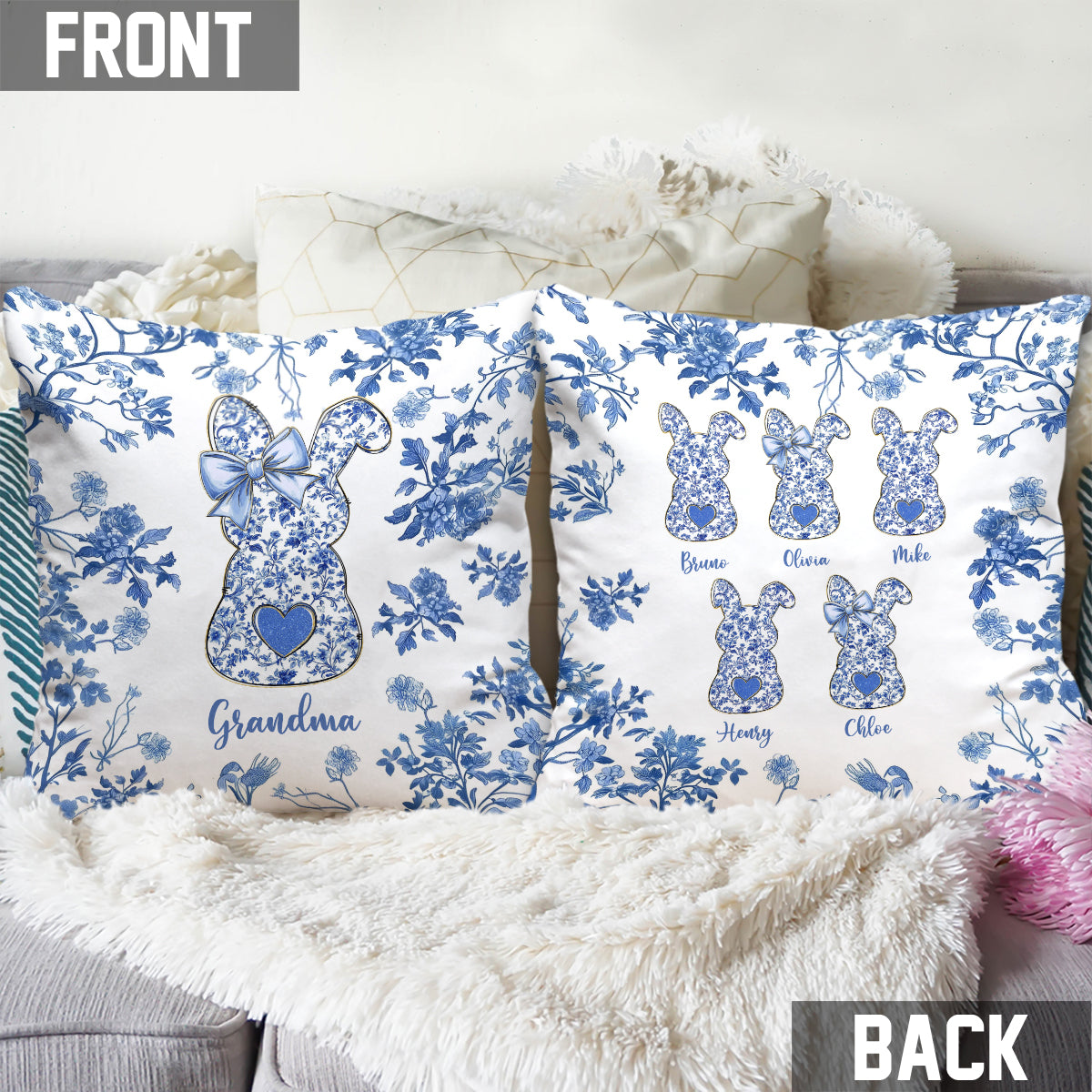 Omas Freunde – Personalisiertes Oma-Kissen