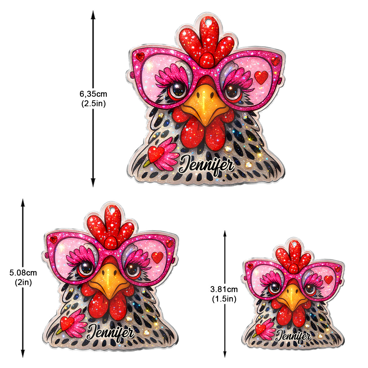 Chicken Lady - Personalized Chicken Earrings