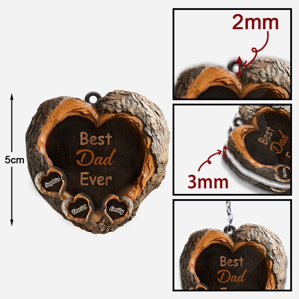 Bester Papa aller Zeiten – Personalisierter Schlüsselanhänger für Väter