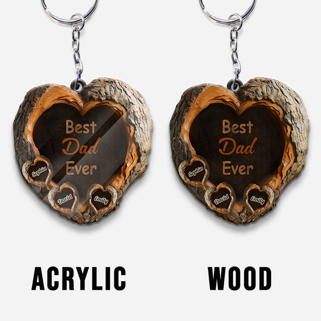 Bester Papa aller Zeiten – Personalisierter Schlüsselanhänger für Väter