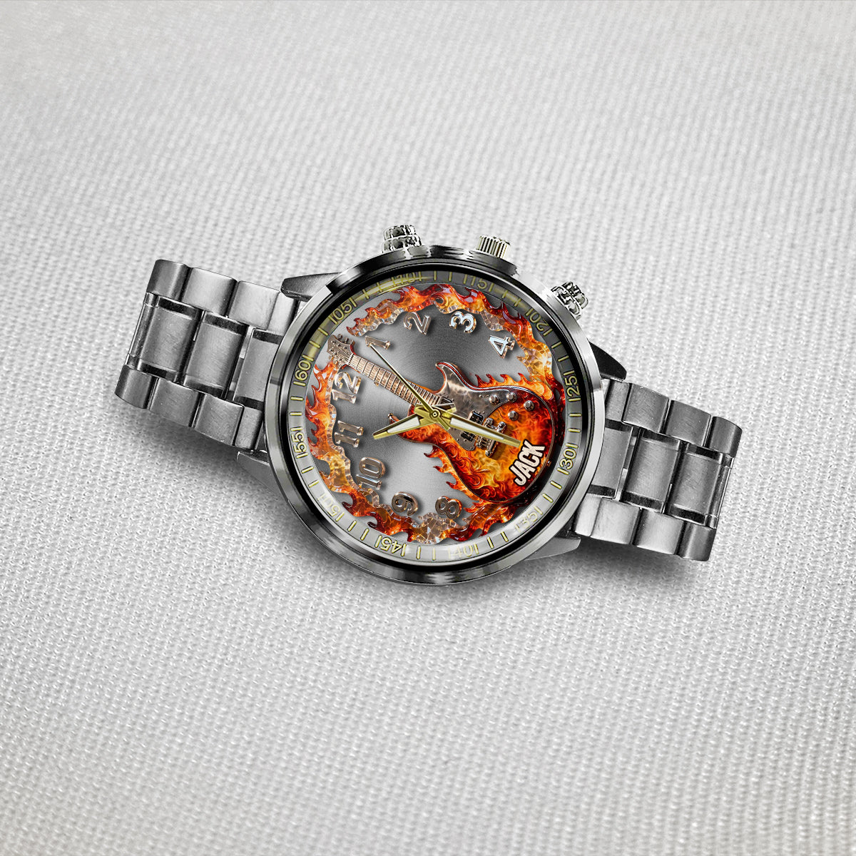 Ich bin Gitarrist – personalisierte Gitarren-Handuhr