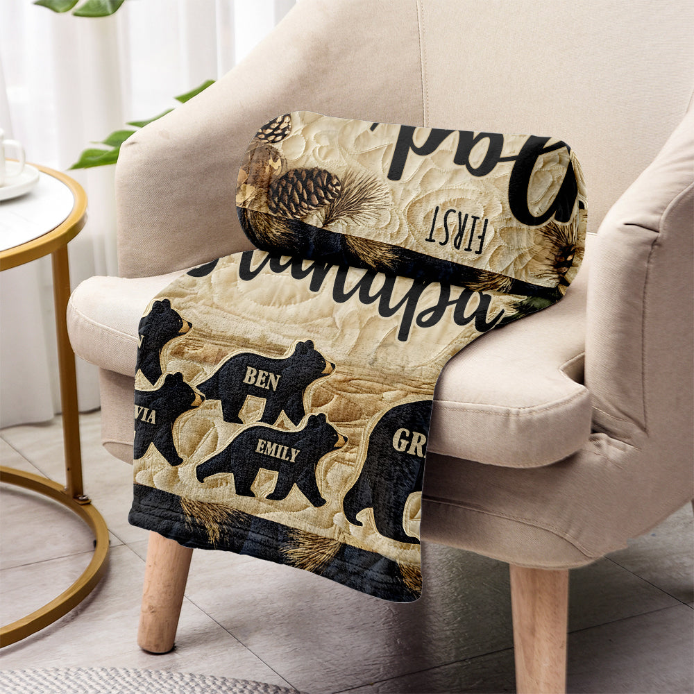 Erst Papa, jetzt Opa – Personalisierte Opa-Decke