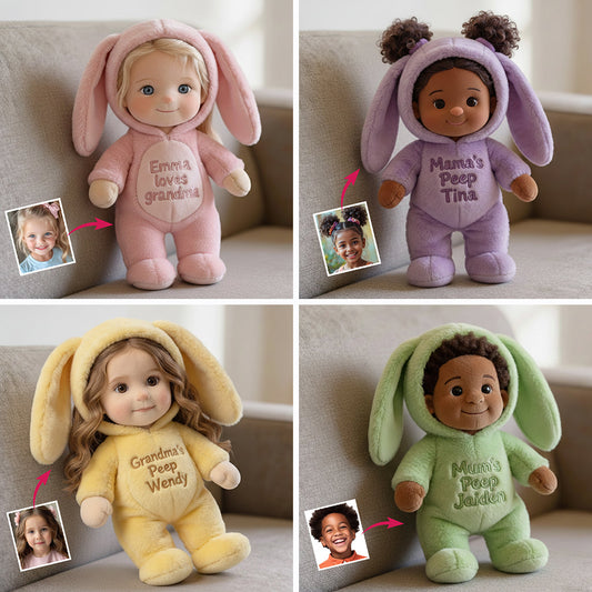 Jedes Foto-Geschenk für Oma und Mama – Personalisiertes Premium-Kunstfellkissen für Oma