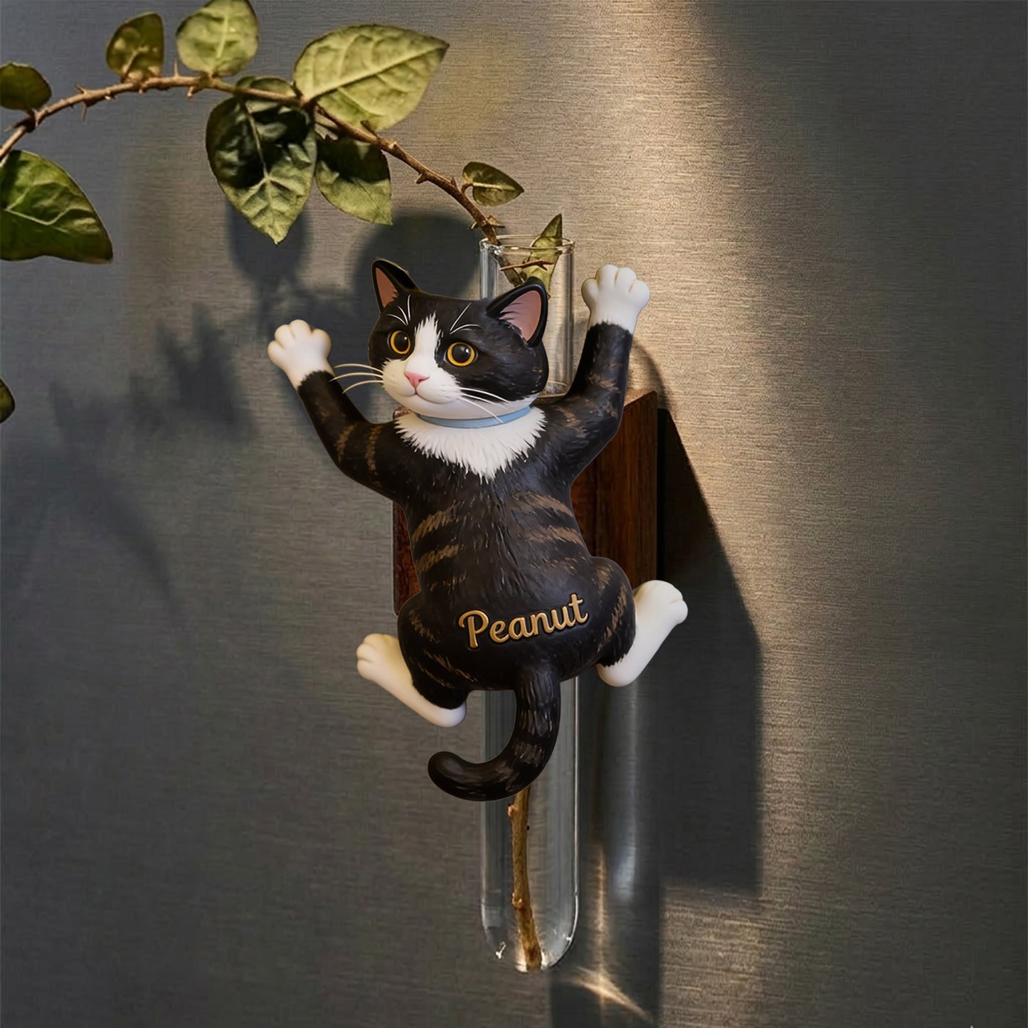 Custom Any Pet Photo - Personalized Cat Magnetic Flower Vase