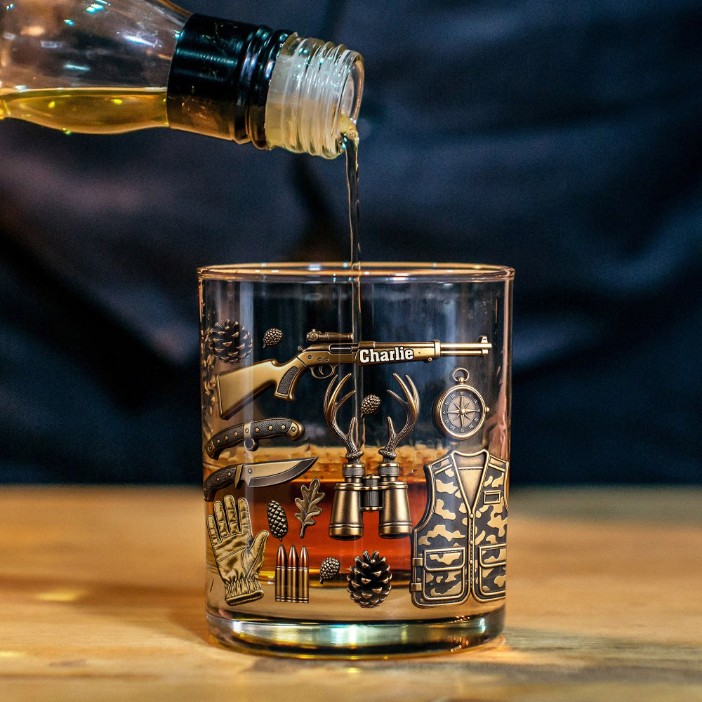 Liebe zur Jagd – Personalisiertes Whiskeyglas für die Jagd